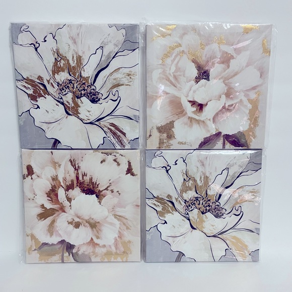 Other - Metallic Floral wall decor